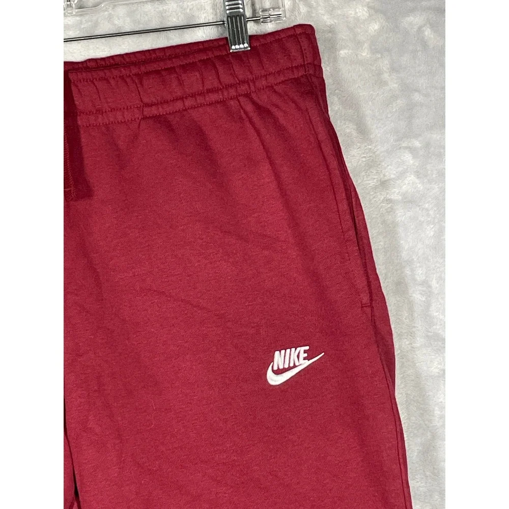 Nike Mens Sportswear Club Fleece Joggers Burgundy Maroon Red BV2671-677 Size L
